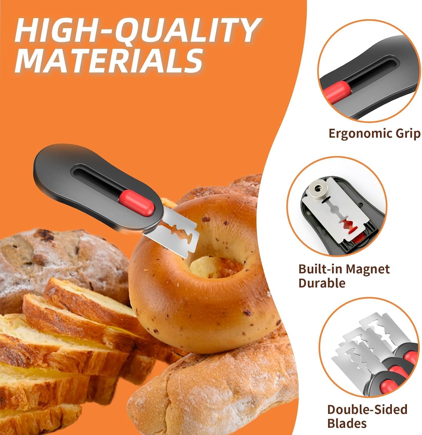 (2 Packs) Bread Lame Dough Scoring Tool with Telescoping Feature, Professional Bread Lame for Bread Scoring Tool & Sourdough Scoring Tool, Bread Lame Dough — image 3