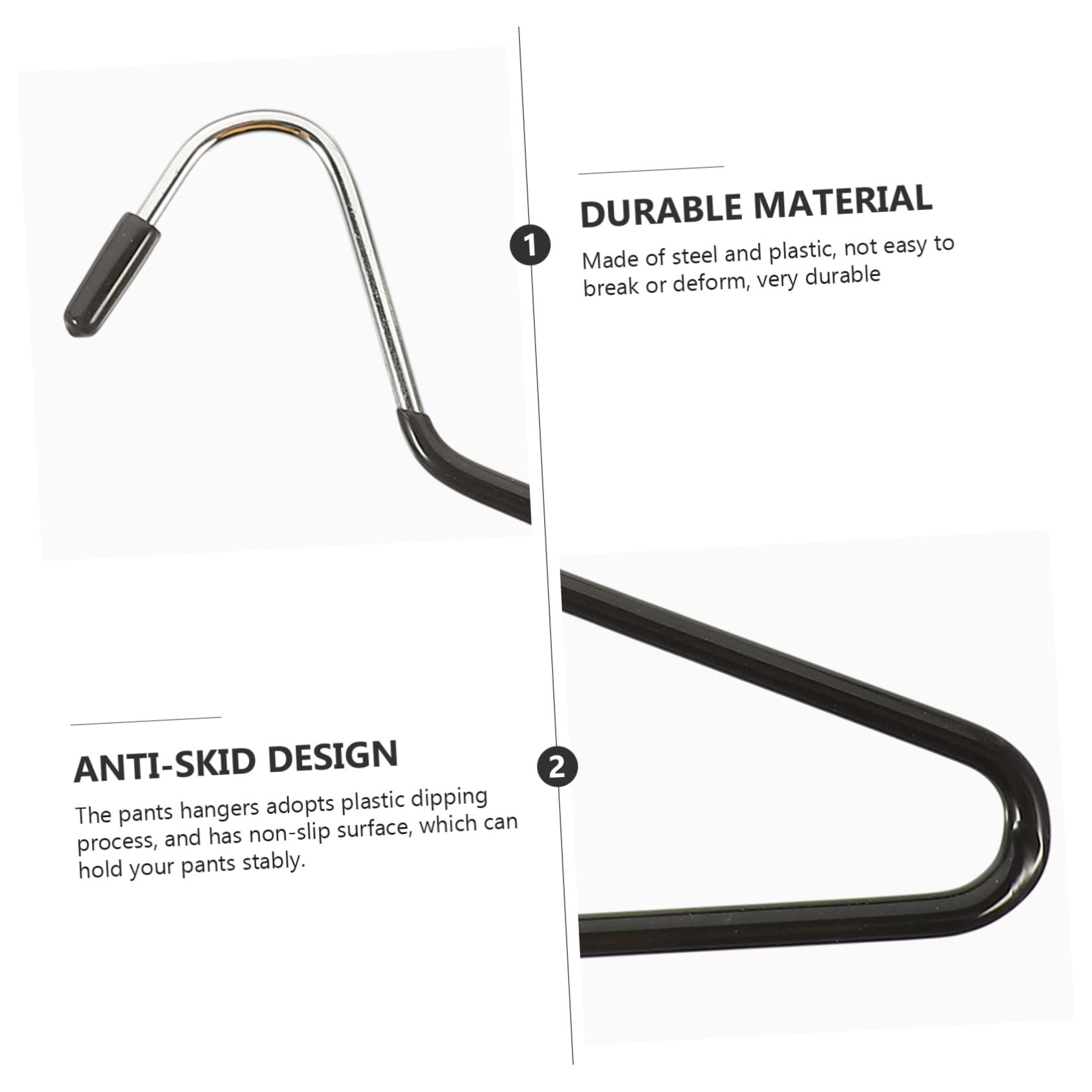 10pcs Coat Hanger Heavy Duty Clothes Rack Heavy Duty Clothes Hanger Hangers Tie Scarf Hanging Racks Blanket Holder — image 3