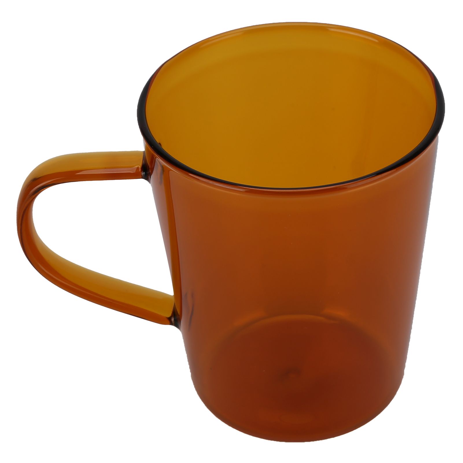 380ml Milk Cup High Borosilicate Glass Thermal Easy to Clean Glass Mug for Kitchens Hotels Coffee ShopsBrown — image 2