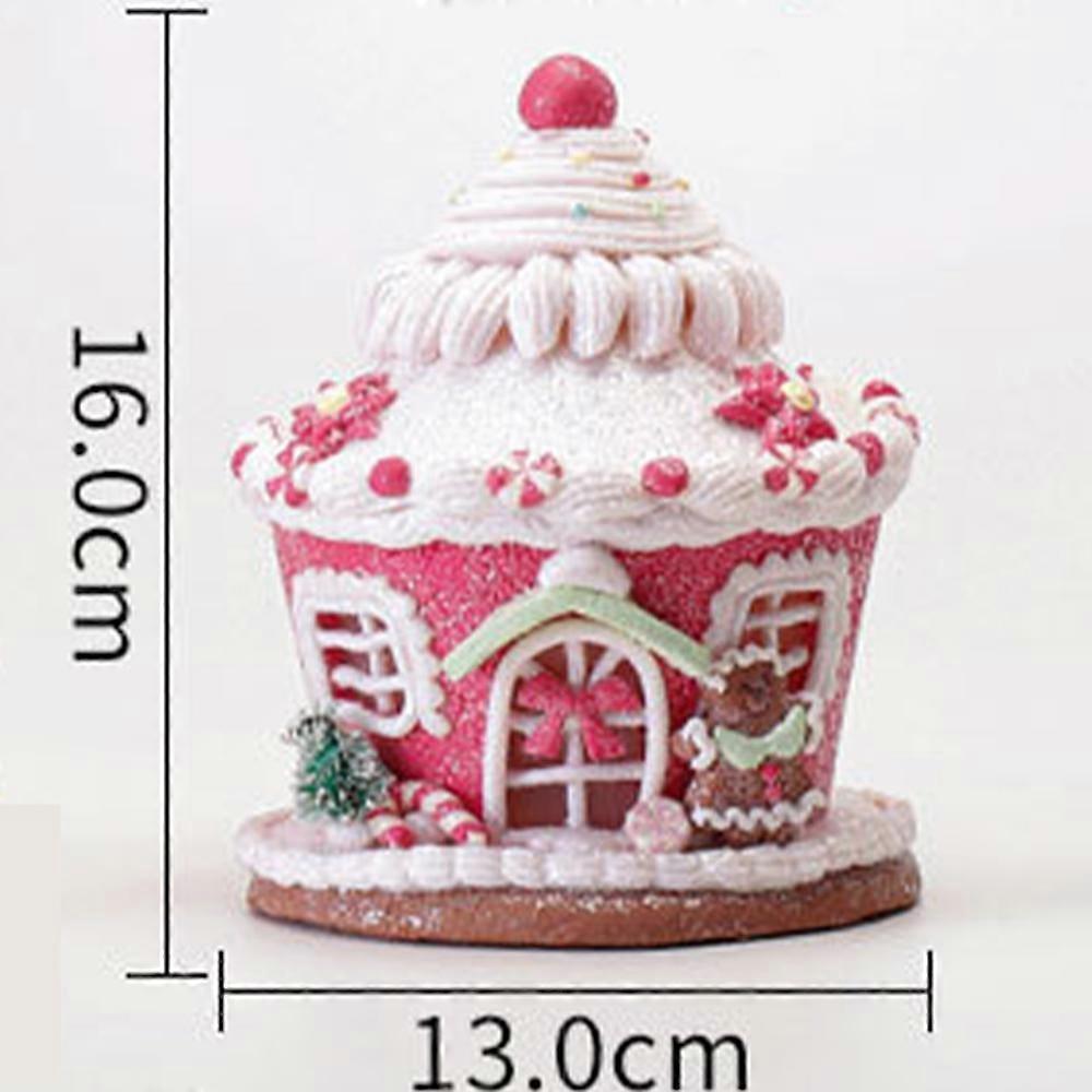 Decorative gingerbread house Christmas decoration for the Christmas tree with a castle candy — image 3