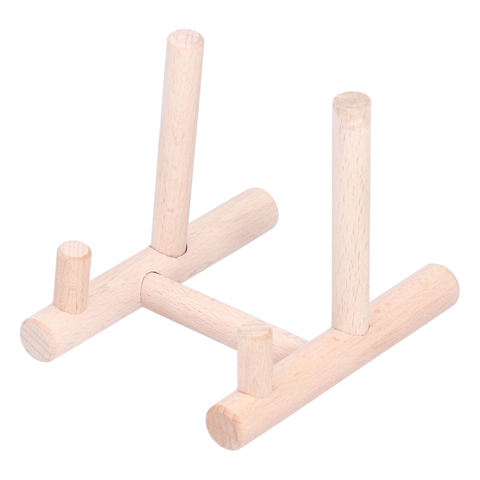 Wooden Desktop Ornament Household Modern Plate Holder Stand Home Decoration for Party โ image 3