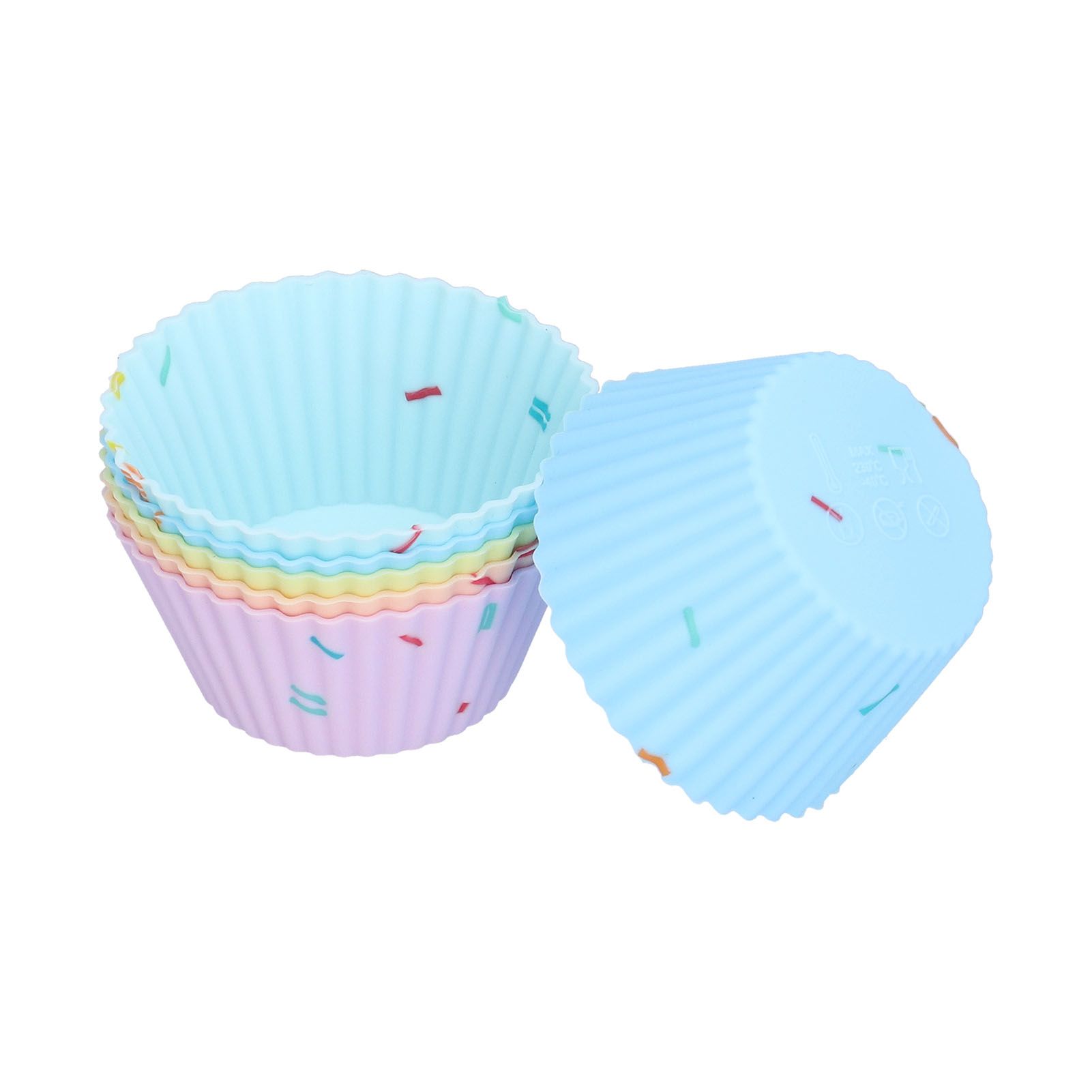 20Pcs Silicone Cupcake Mold Non Stick Reusable Baking Molds for Muffin Biscuits Cheese Cake PastriesRound โ image 3