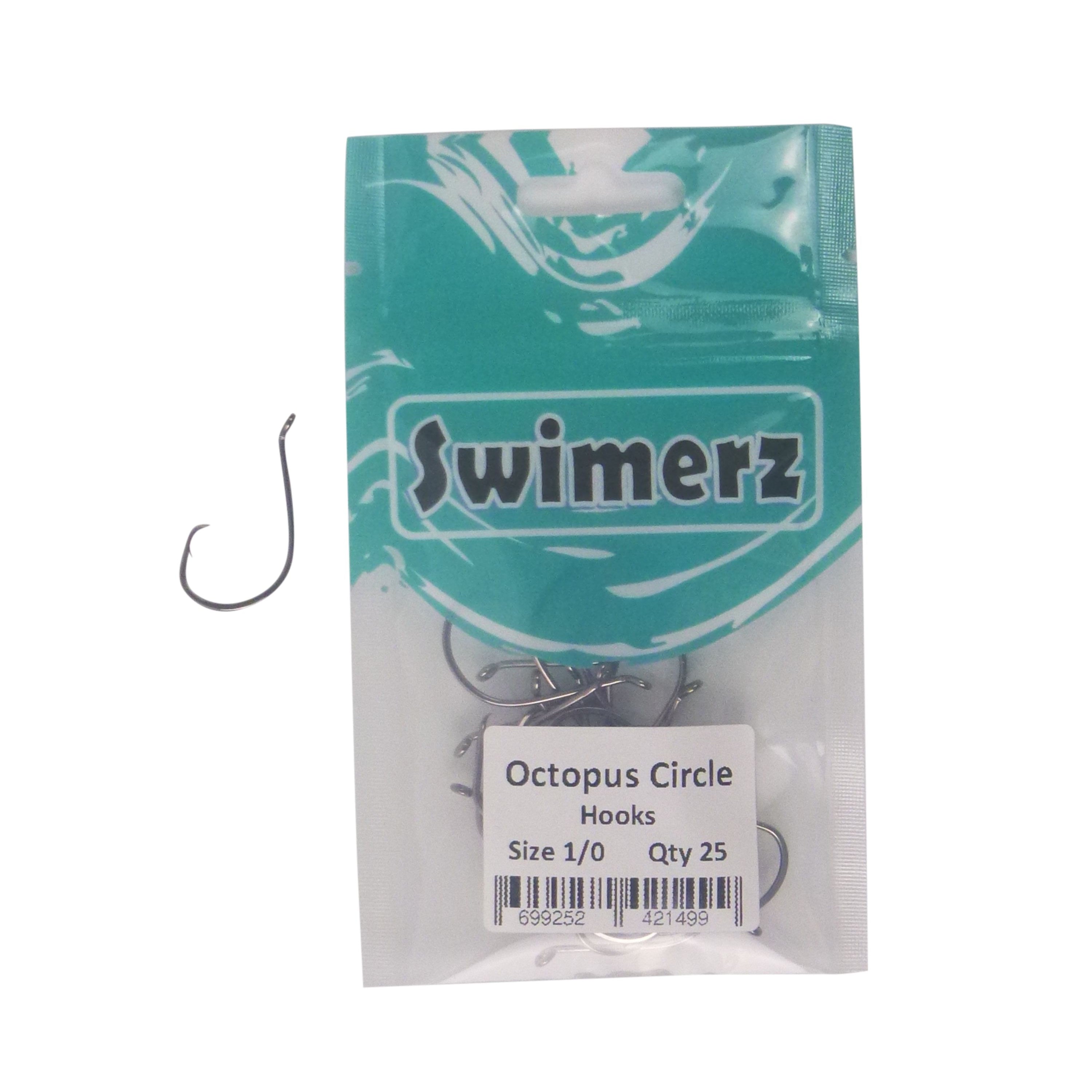 Swimerz 1/0 Octopus Circle Hooks, 25 pack — image 2