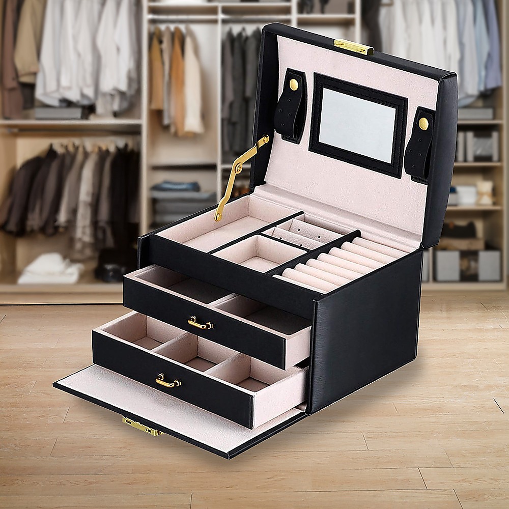 Jewellery Storage Box – Organiser Case for Rings, Necklaces and Accessories Display — image 5