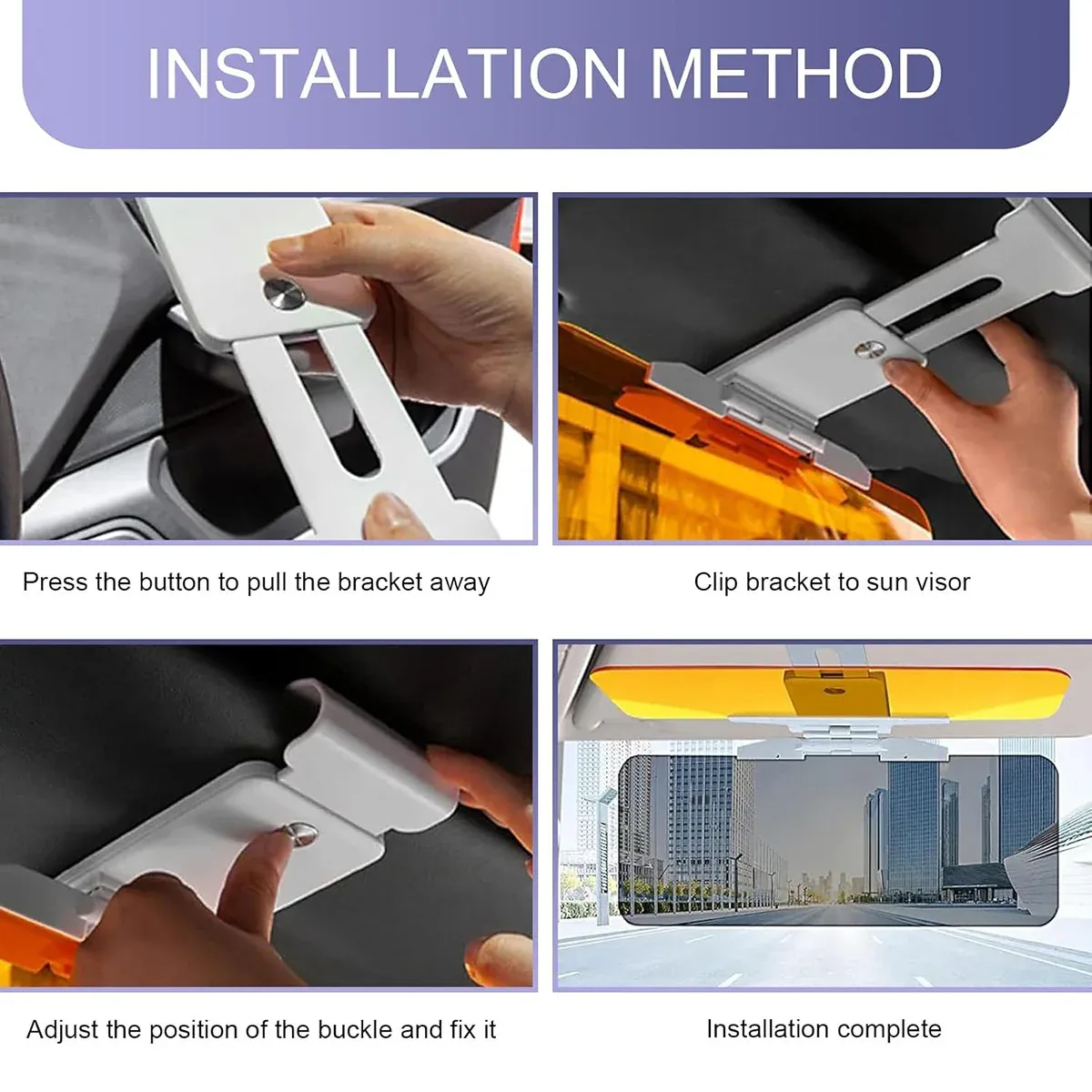 Day Night Anti Glare Sun Visor Mirror High Beam Shield Driver Eye Protection โ image 5