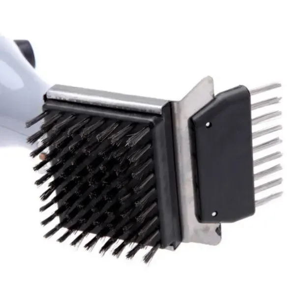 Steam Grill Cleaning Brush, 360-Degree Stainless Steel Bristle Cleaner for BBQ Grates, Gas and Charcoal Grills, Grey — image 4