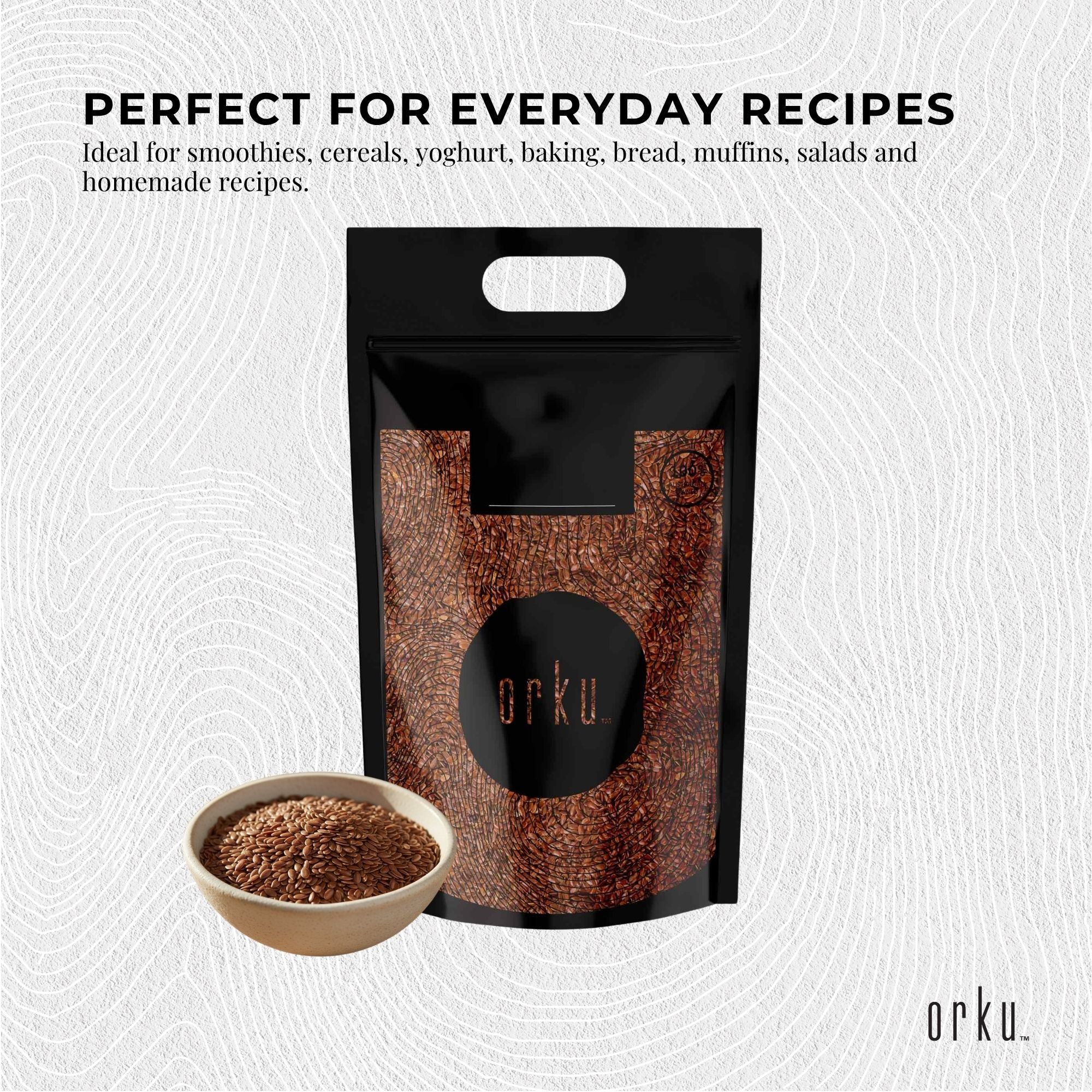 Orku 20Kg Organic Brown Linseed Flaxseed Whole Grain Non GMO Bulk โ image 4