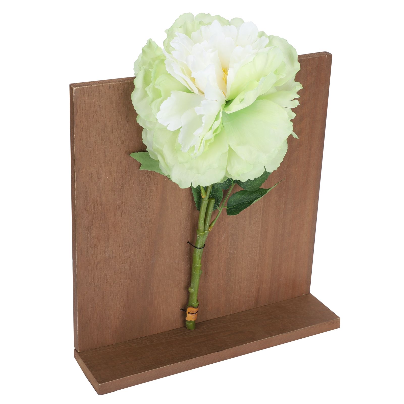 Artificial Flower Hanging Ornaments with Wood Board Indoor Living Room Bedroom Wall Decorations — image 2