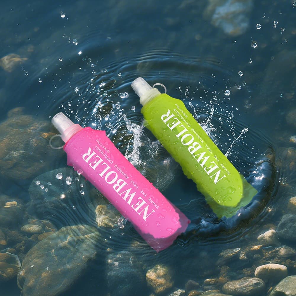 250ML Foldable Water Bottle BPA-Free Soft Bottle for Marathons Camping Hiking, 250ml, Orange โ image 5