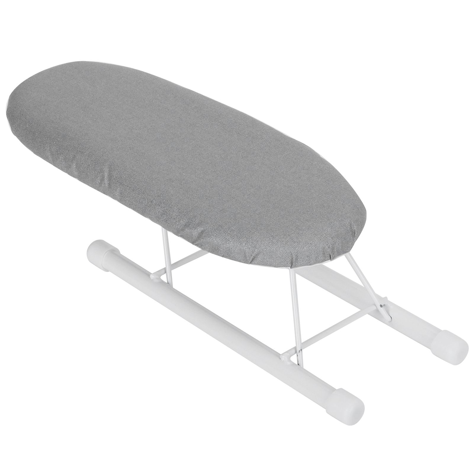 Mini Ironing Board Foldable Sleeve Cuffs Collars Ironing Table for Home Travel UseSilver Cloth — image 5
