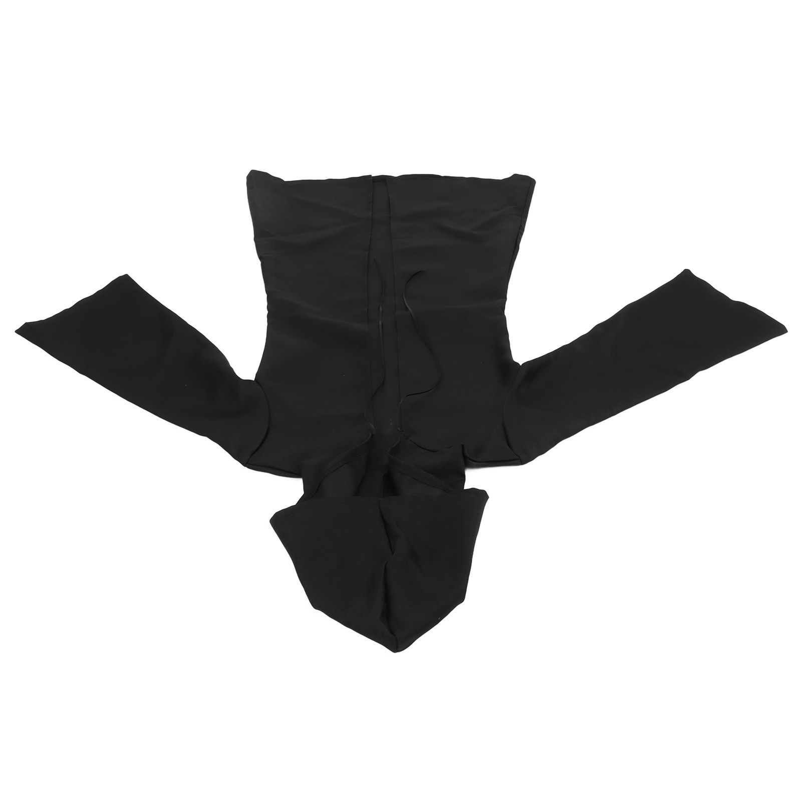 Halloween Hooded Black Cape Unisex Long Cloak Cosplay Dress Clothing Costume Party for AdultL — image 5