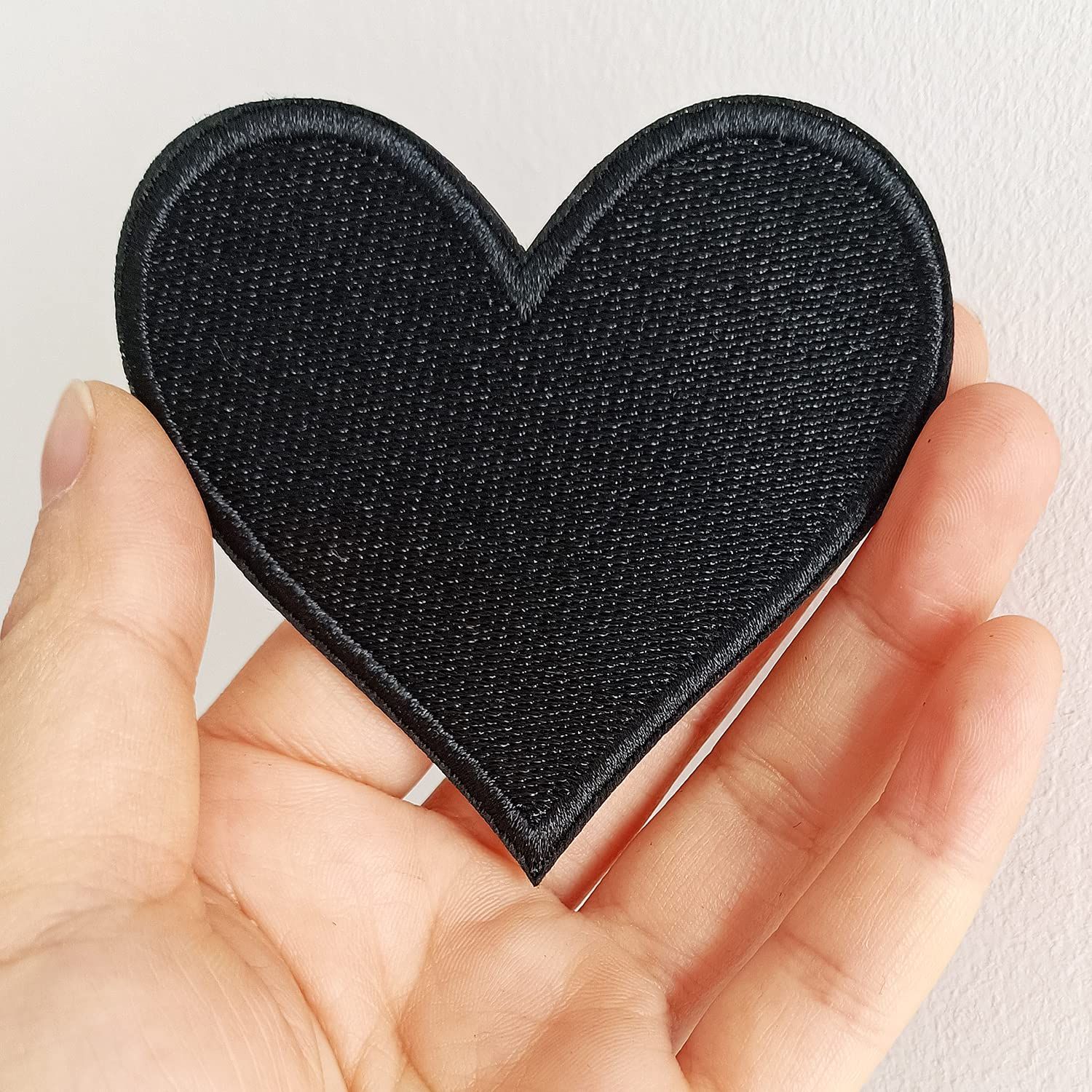 10 pcs Black Heart Embroidered Iron on Patches for Clothing Jackets Backpacks 2.36x2.5 inch, for Clothing, Uniform, Hats, Backpacks, Jackets, Pants, & — image 4