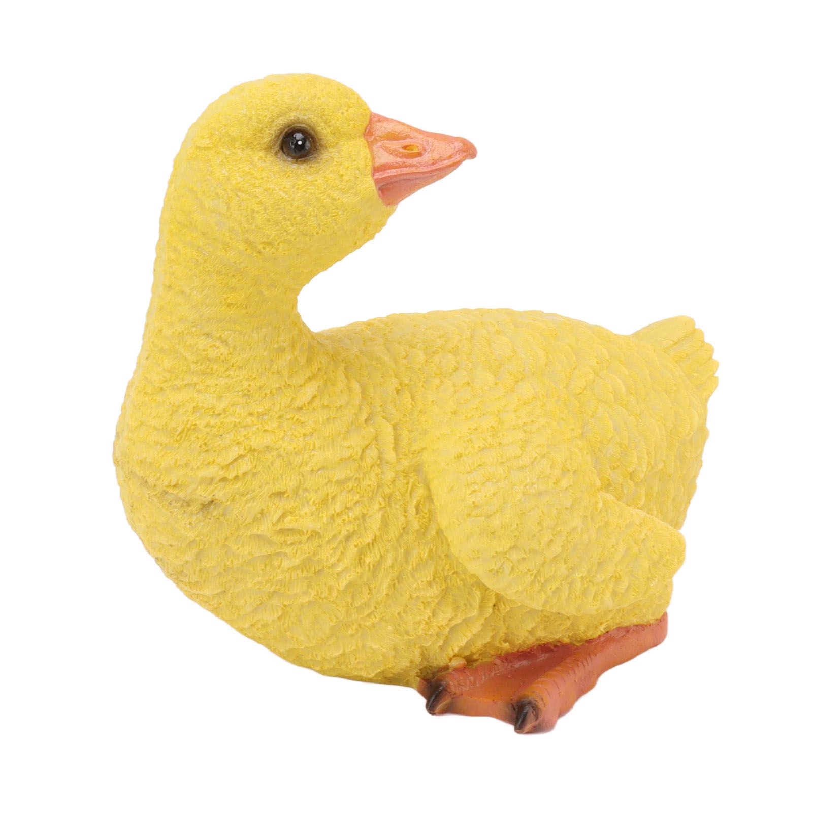 Duck Ornament Resin Weather Resistant Cute Vivid Expression Duck Statues Sculpture for Garden Yard Pond Yellow โ image 6