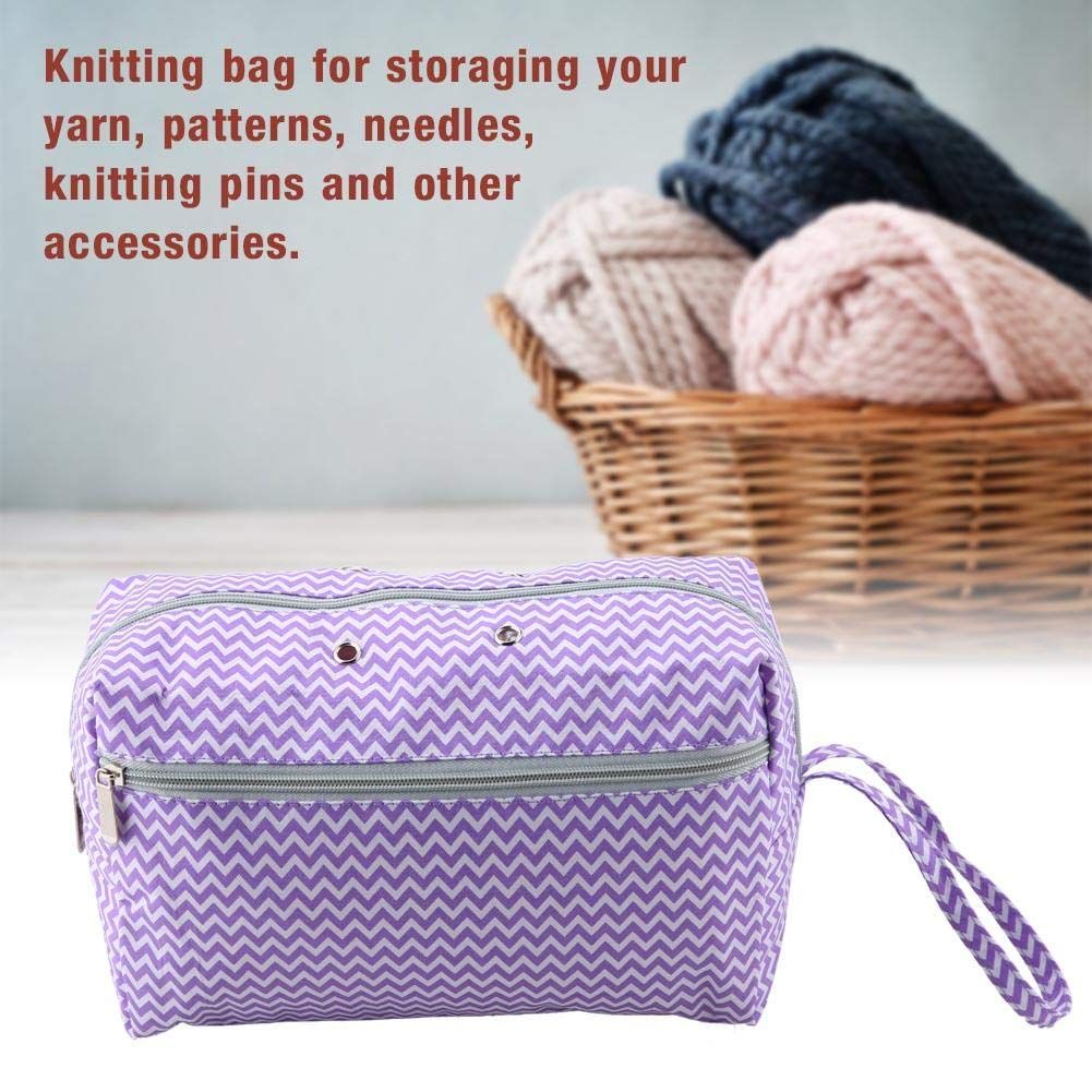 Yarn Storage Bag Portable Knitting Bag Durable Sewing Weaving Accessories Organizer Crochet Yarn Tote — image 2