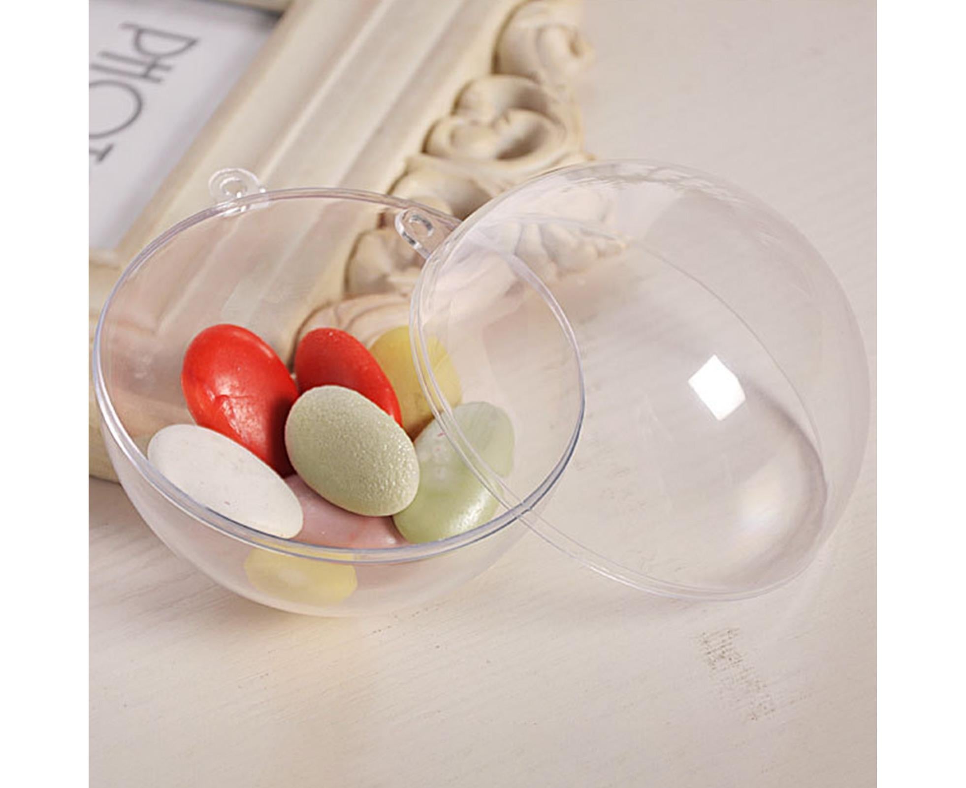 5Pcs Xmas Ball Transparent Fillable Shatterproof-9cm โ image 5