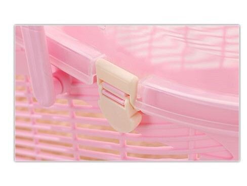 YES4PETS Small Dog Cat Crate Pet Rabbit Guinea Pig Ferret Carrier Cage With Mat-Pink โ image 4