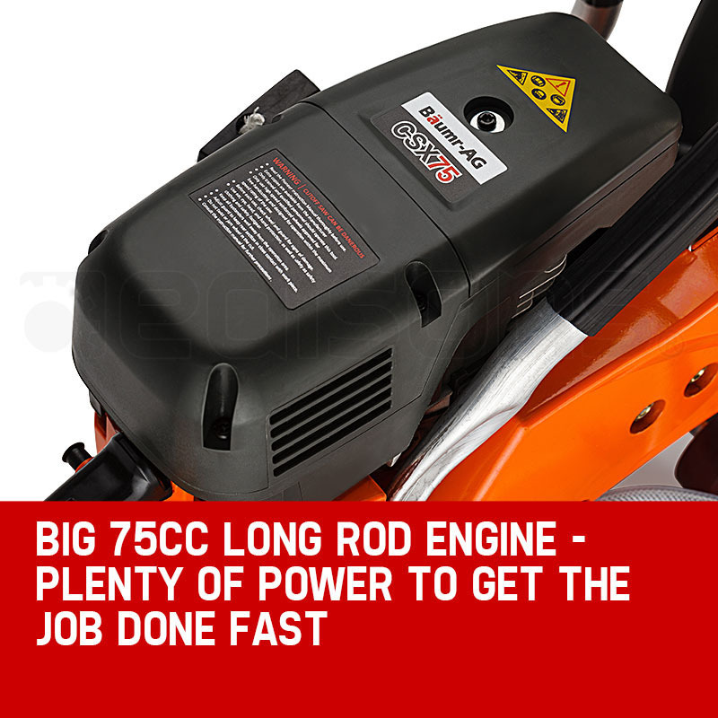 Baumr-AG 75cc Concrete Cut Off Demolition Saw Wet Demo Road Cutter Brick — image 4