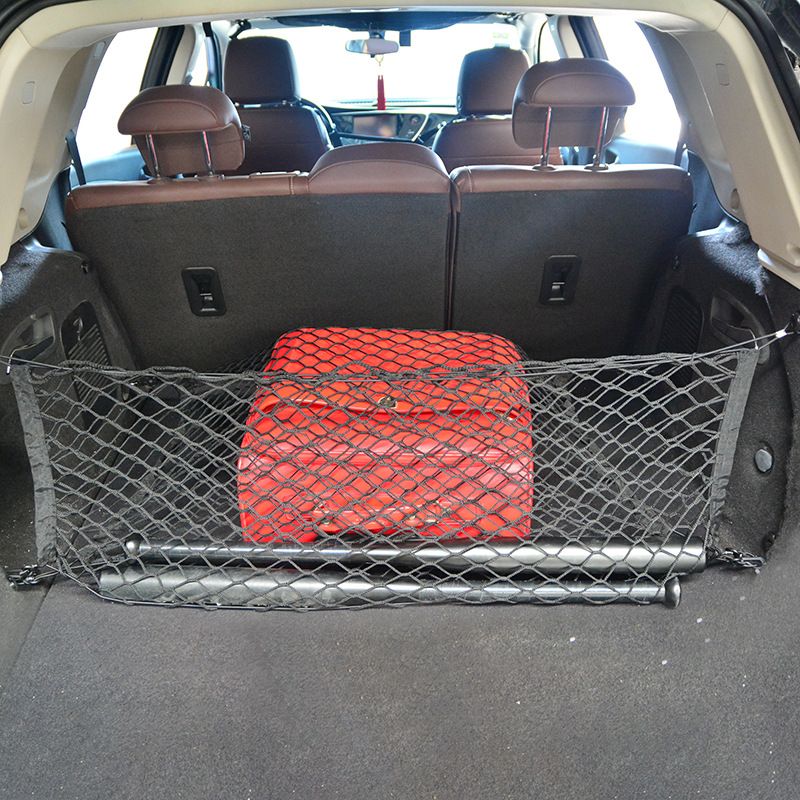 Cargo Net, Universal Car Rear Trunk Double Layer Cargo Net Mesh Storage Pocket Organizer Automotive Storage Nets — image 2