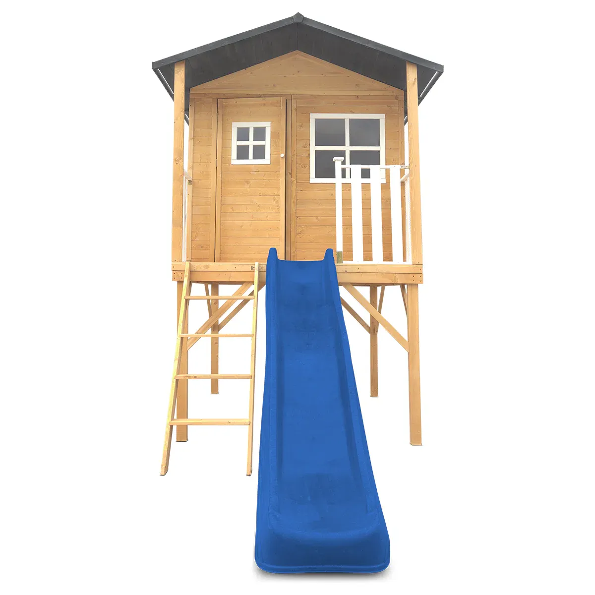 Lifespan Kids Burleigh Cubby House with 2.2m Slide (Blue) โ image 2
