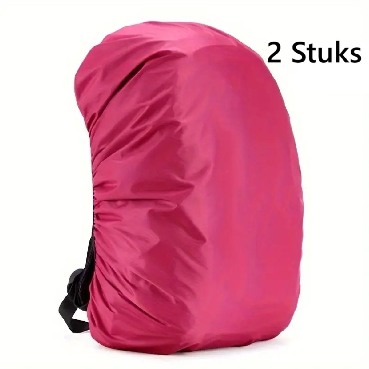 2x Rain Cover For Backpack | Backpack Rain Cover | Waterproof | Rain Cover Bag | Bag Protection Against Rain | 25-35 Liters | Pink