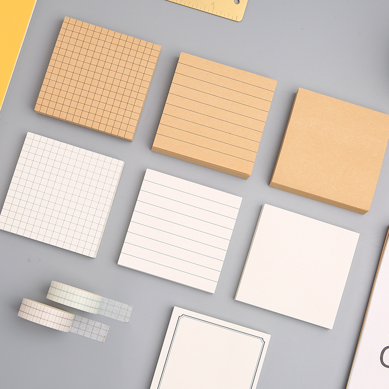 Sticky notes - Memo pad - Notepads - Bullet journal accessories - School supplies - Office supplies - Kraft paper - Notepads - Aesthetic stationery - Scrapbook — image 2
