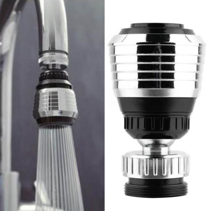 2PCS 360 Degree Swivel Faucet Aerator Deluxe Water Saving Faucet Sprayer Water Saving Bubbler Pressurized Faucet Filter Kitchen — image 2
