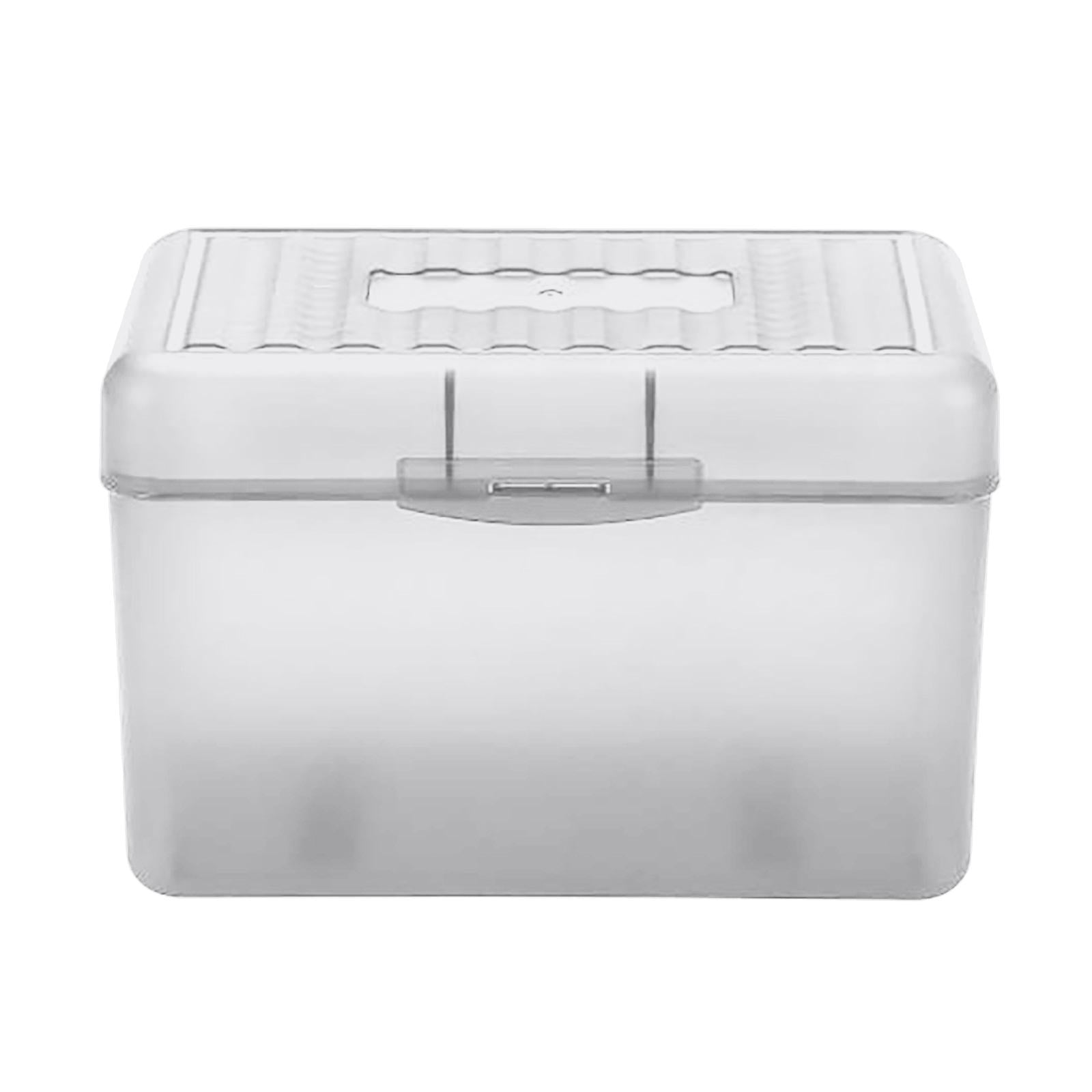 1Pc Index Card Holder,Index Card File with Flip Top,Plastic Card Holders,Note Flash Card Organizer Case,Index Card Holder,Photo Boxes Storage,Notecard