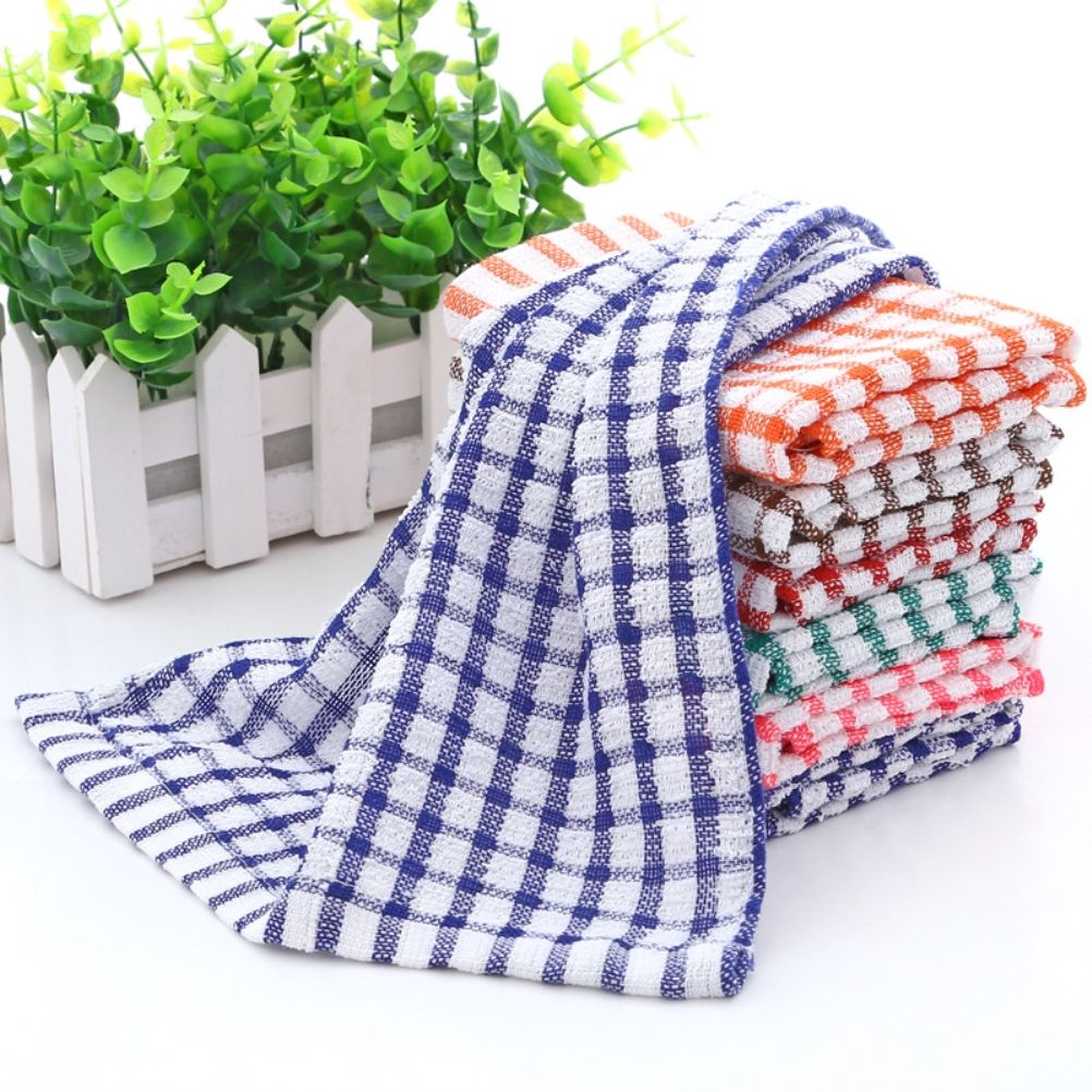 6PCS Cotton Kitchen Tea Towels Absorbent Lint Free Catering Restaurant Cloth Dish Towels โ image 6