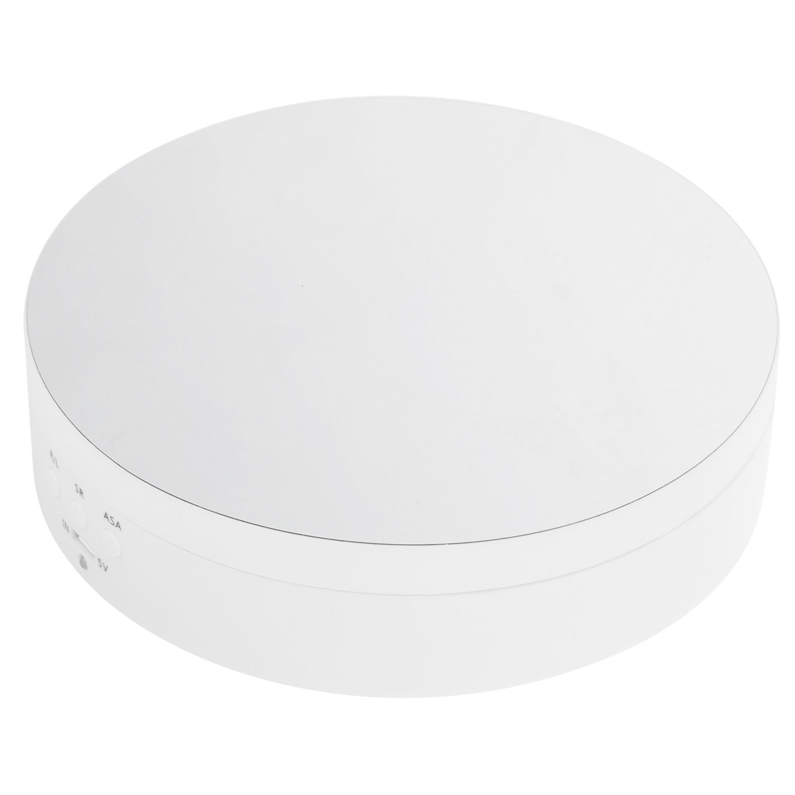 3 Speeds Electric Rotating Display Stand 360 Degree Turntable Jewelry Holder USB ChargingWhite — image 3