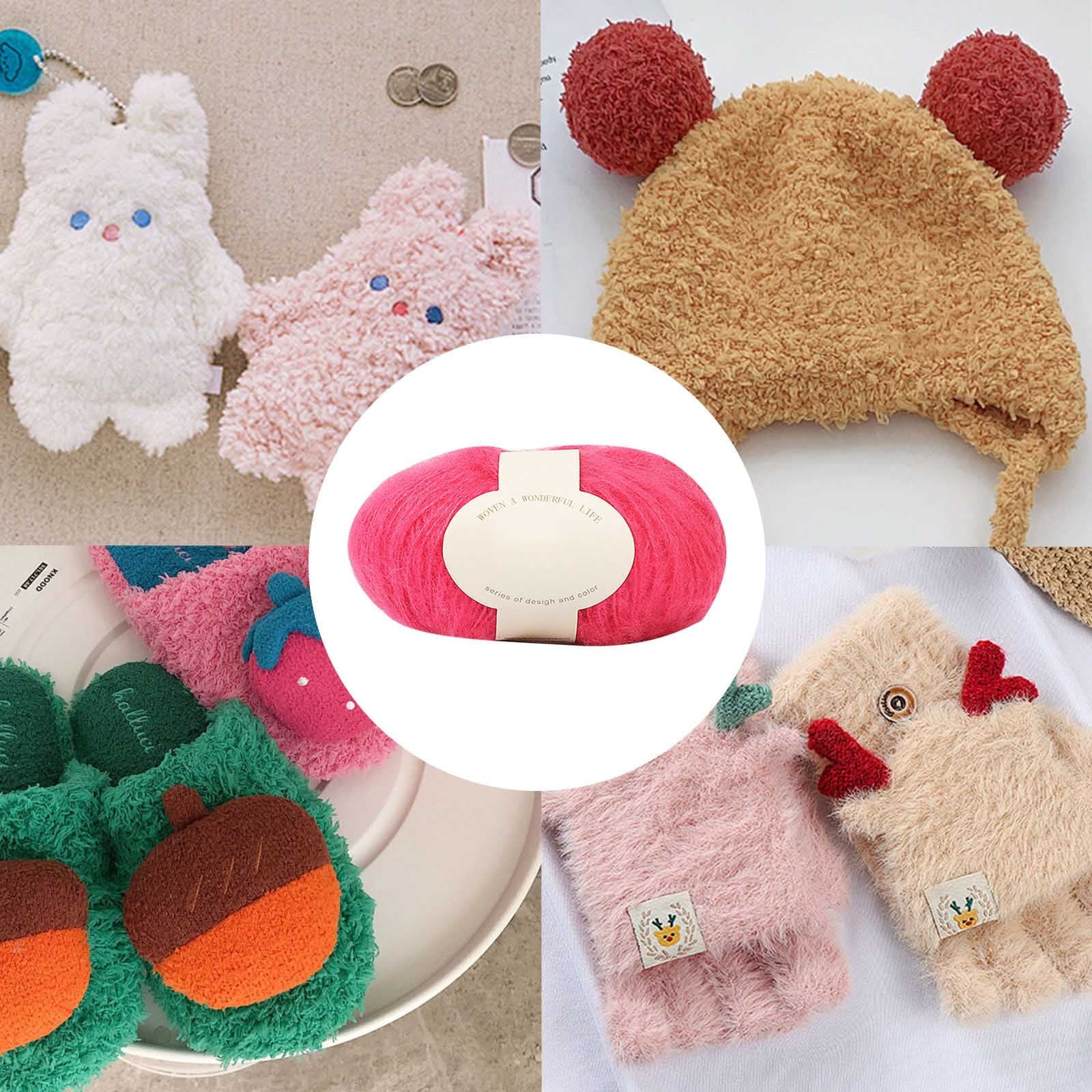 Clearance! Boovnll Mohair Yarn, Soft Yarn for Crocheting, Hand Knitting Hats, Sweater, Scarves, Crafts, Home Decorations, DIY Kids Toys, Yarn 11 โ image 2