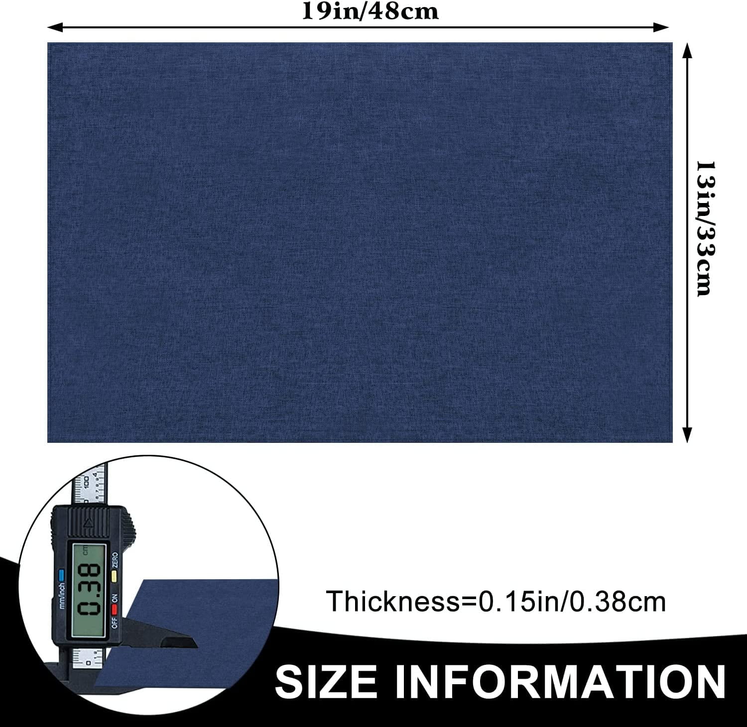 Cloth Placemats Set of 6, Cotton Linen Blend Machine Washable Durable Linen Table Mats, Heat Resistant Placemats Wrinkle Free Place Mats for Dining Table, Easy โ image 5
