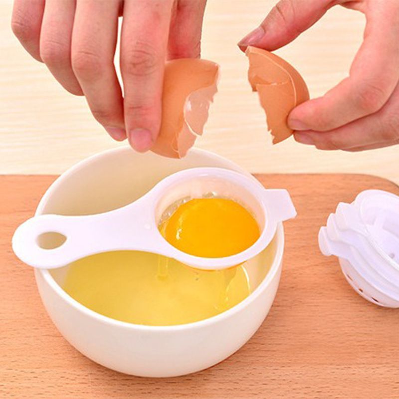 Egg yolk white separator reusable plastic kitchen egg white filter separator cooking tool baking egg yolk separator — image 3
