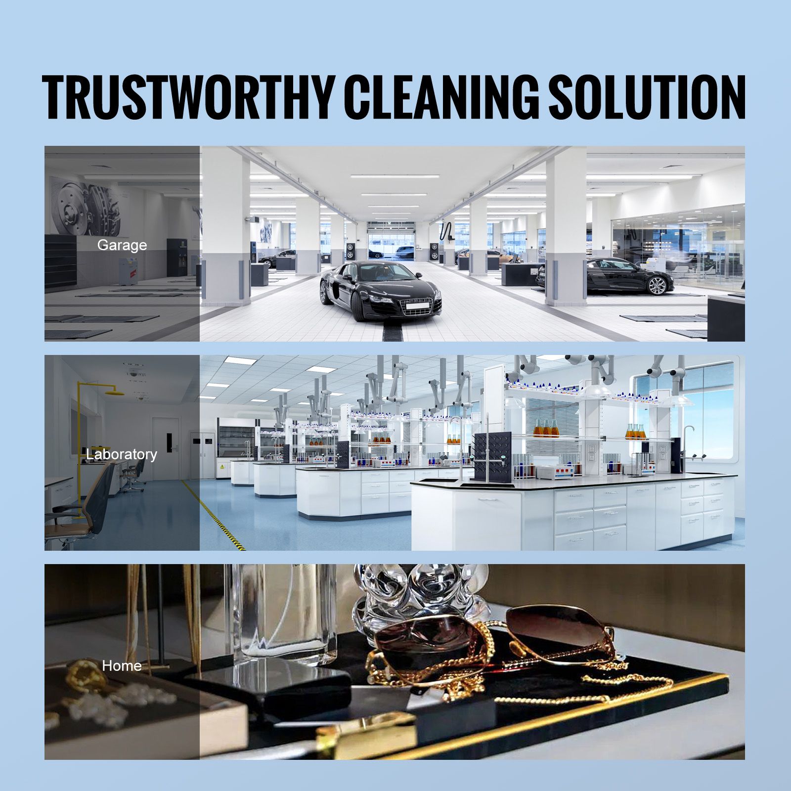 Ultrasonic Cleaner with Digital Timer & Heater, Professional Ultra Sonic Jewelry Cleaner, Stainless Steel Heated Cleaning Machine for Glasses Watch Rings Small โ image 6