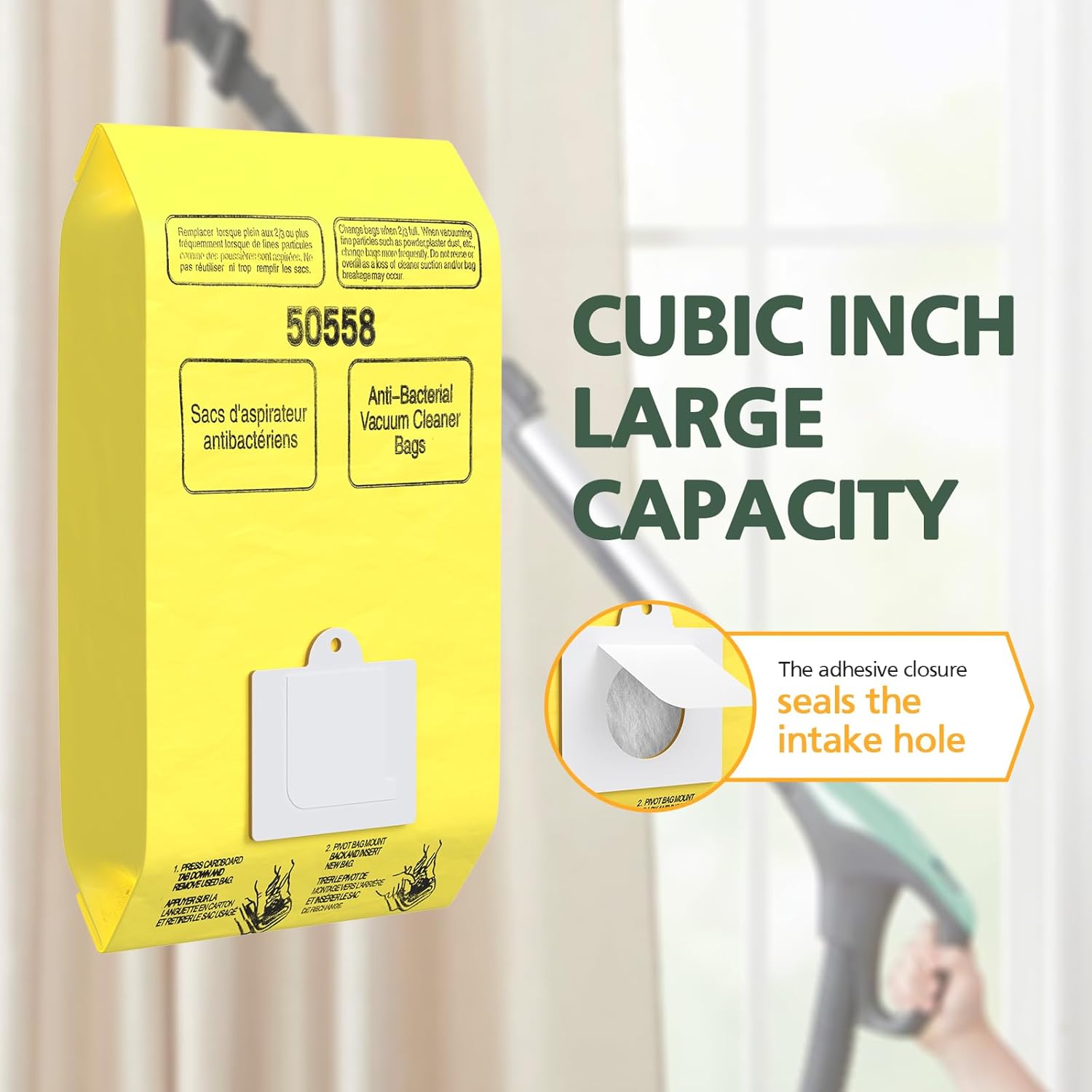 15 Pack Canister Vacuum Cleaner Bags Compatible with Kenmore Canister Type C/Q 5055, 50555, 50557, 50558 and Type C-5, C-18, 53292, 200 Series, 400 Series, 600 — image 4