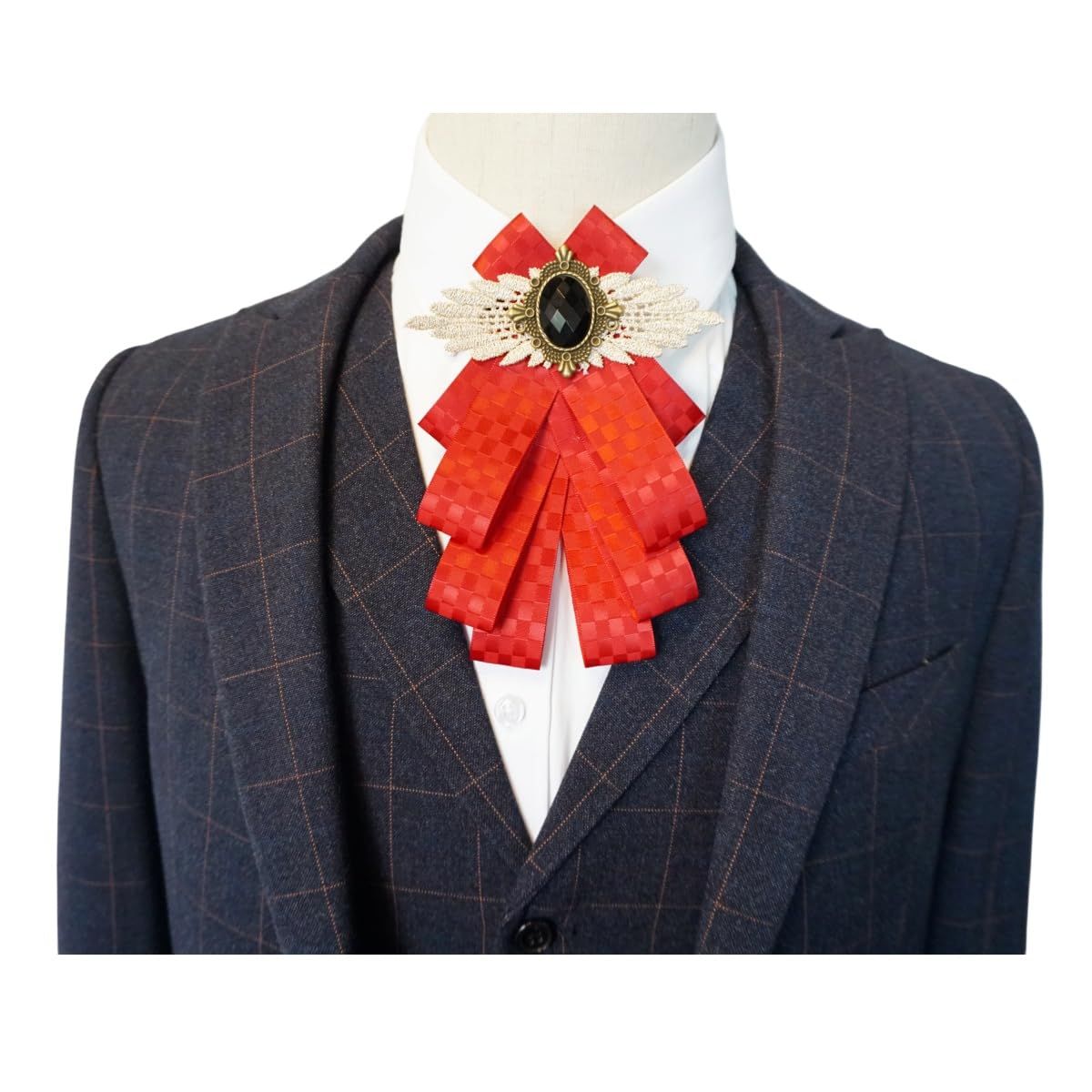 Dangle Wedding Party Bow Tie Women/Men Ribbon Pre Tied Neck Tie Adustable, Tied Bow Tie Luxury Decorative Suit โ image 3