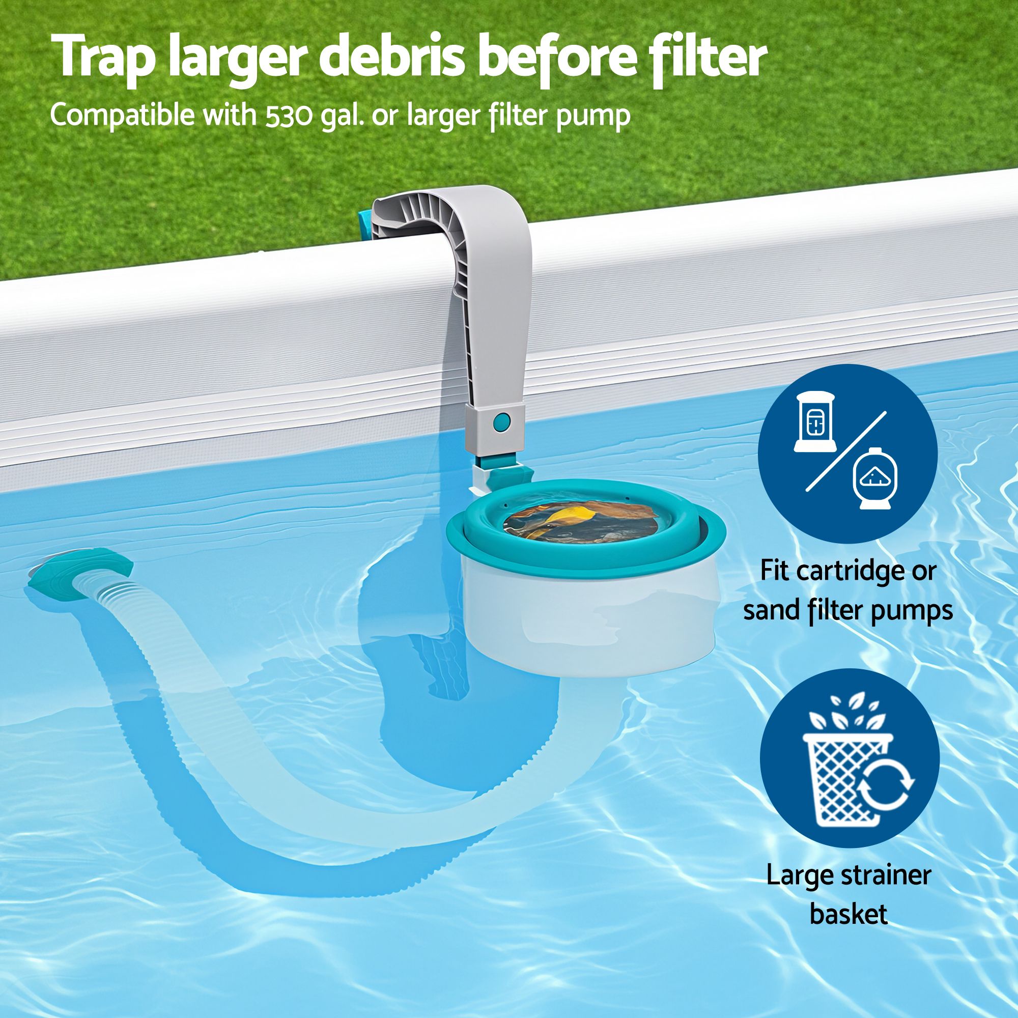 Bestway Pool Surface Skimmer Above Ground Swimming Pools Water Debris Cleaner โ image 6