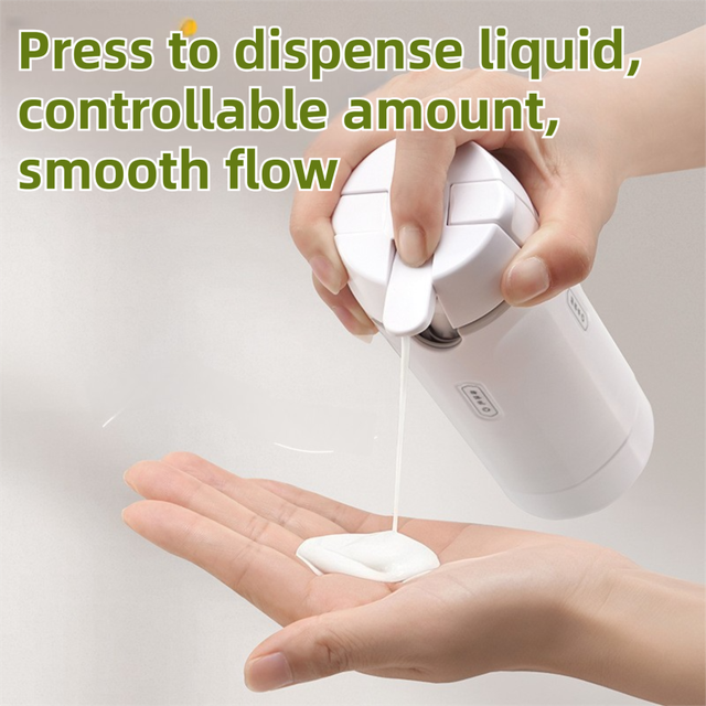 4-in-1 White Compact Travel Cosmetic Dispenser Bottle - 4 x 30ml Refillable Pump Toiletries Containers, Lockable & Leakproof Design, Space-Saving & โ image 3