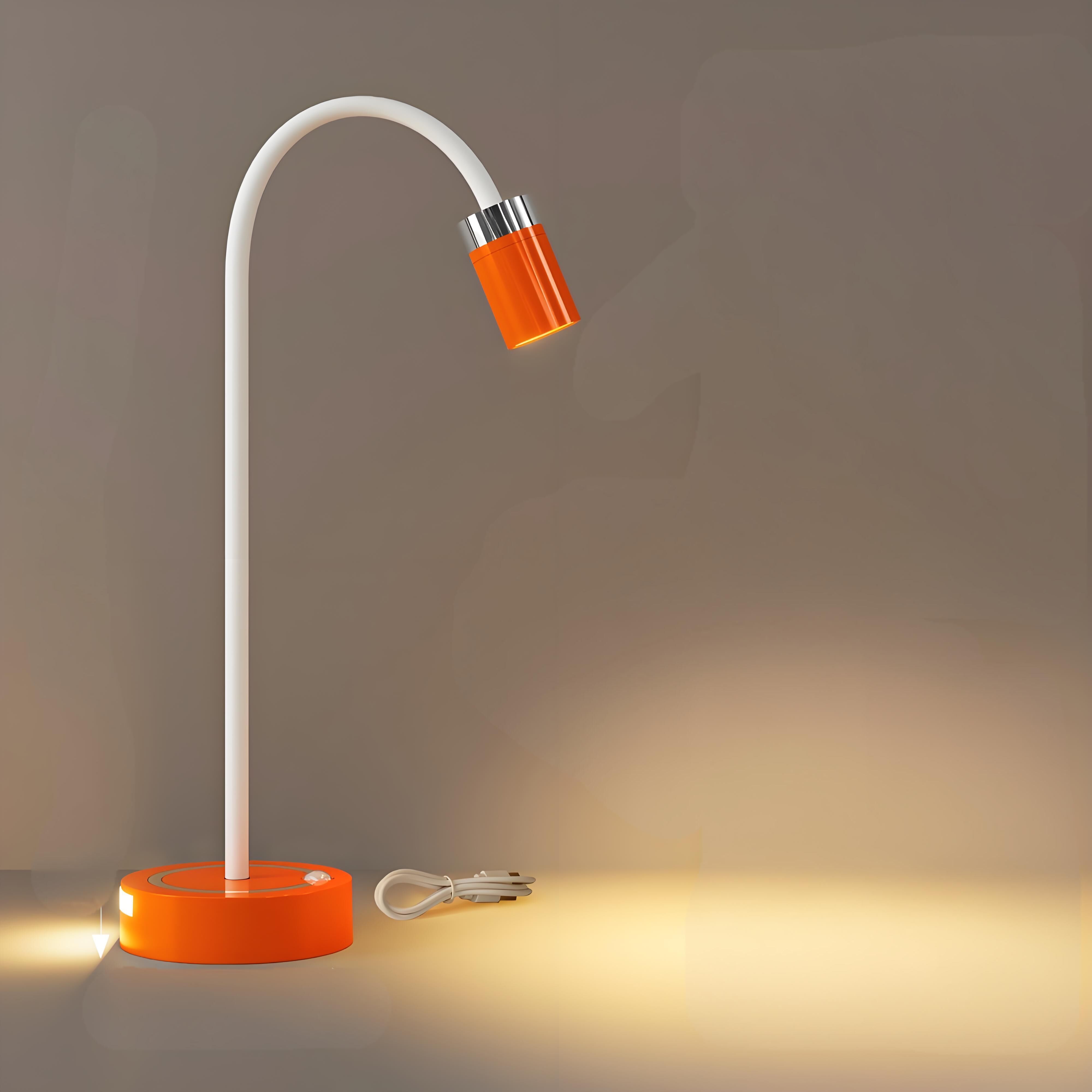 Rechargeable Motion Sensor Night Light β DIY Silicone Hose Lamp for Bedroom & Desk (Orange) | Other Colors Available in Store