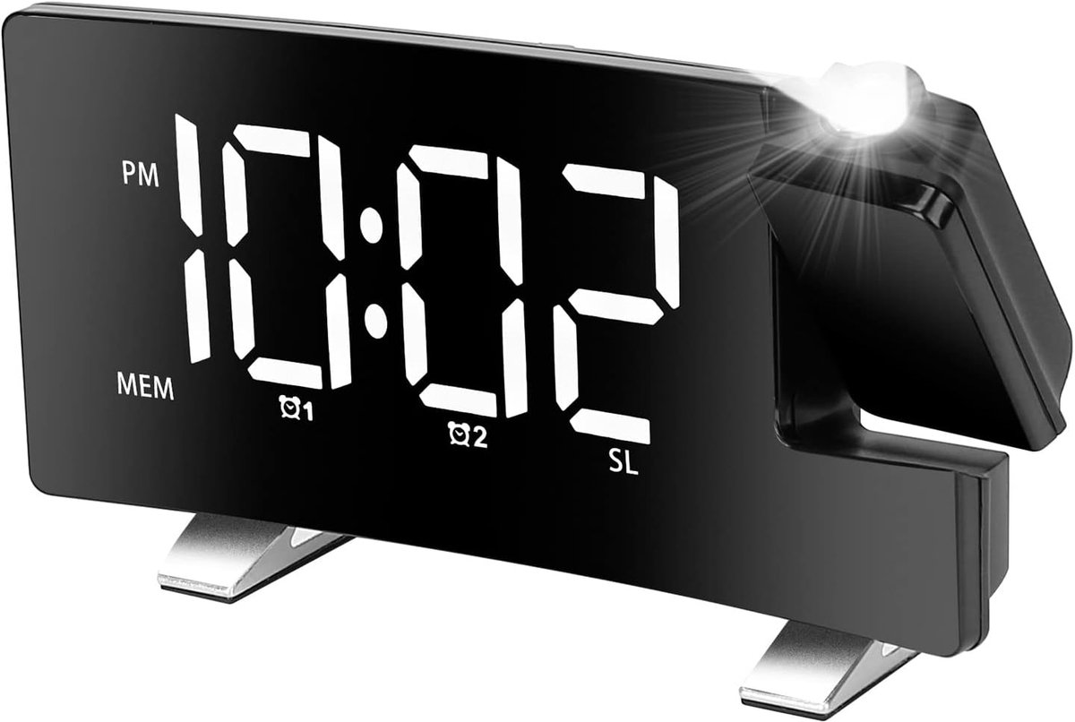 Alarm clock - radio - clock - Projection alarm clock - Digital alarm clock - Projection clock - Alarm Clock radio - digital clock - projection clock