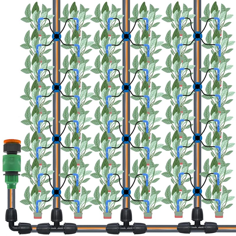 Drip Irrigation Kit for Garden and Patio with 4 Paths and 8L Automatic for Potted Plants and Green Plastic Lawn for Indoor and Outdoor Use — image 4