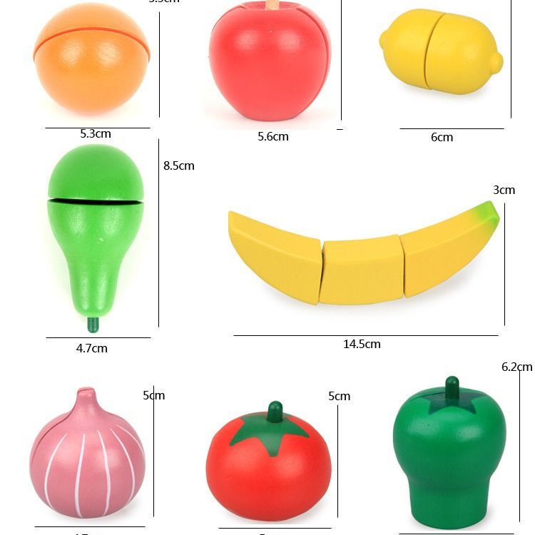 15pcs Play Food for Kids Kitchen Cutting Fruits Toys for Toddlers Pretend Vegetables Gift for Boys Girls Educational Toys โ image 2