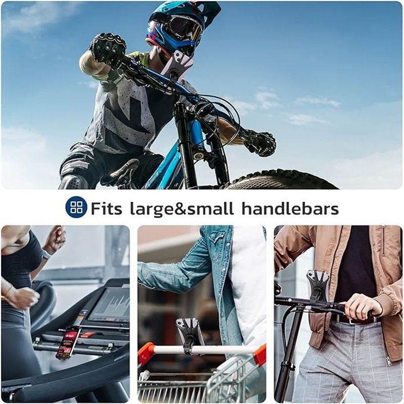Bike Phone Mount, Universal Bike Cell Phone Holder, 360° Rotatable, Silicone Bicycle Phone Mount Compatible with iPhone 15/14/13/Pro — image 5