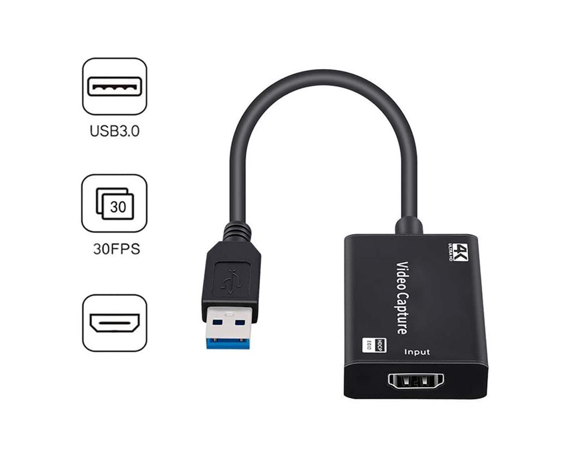USB to HDMI-compatible High Clarity 1080P 4K Video Capture Card for Game Live Streaming Broadcast Black — image 5
