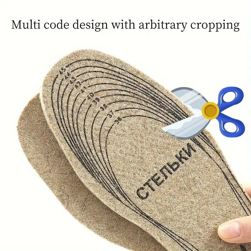 Felt Cuttable Insoles 10-Pair Pack, High-Density Cushioning for All-Day Comfort Without Fatigue, Multi-Size Customizable Cutting to Fit All Shoe Types, Soft โ image 5