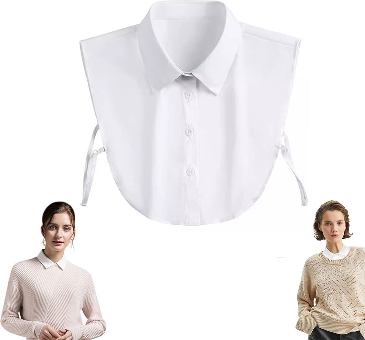 Women's Blouse Collar Detachable Collar White Collar - Detachable Collar - Blouse Collar - Adjustable Pointed Collar - Removable - Collar - Shirt Replacement