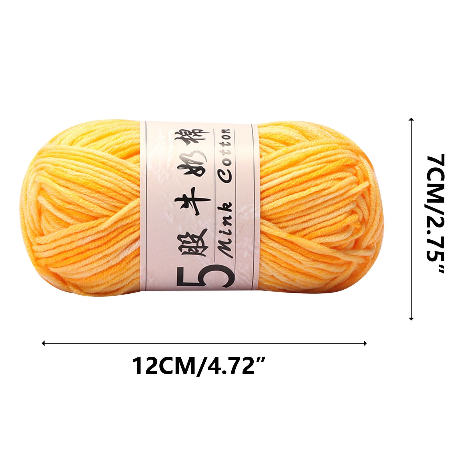 Cotton Yarn -Multi Colored Yarn Rainbows Crochet Yarn 50g/2.5oz,295 Yards,5 Strands,Lightweight Yarn For Crochet,Knitting and Crafts,24 Colors Color - 2 — image 4