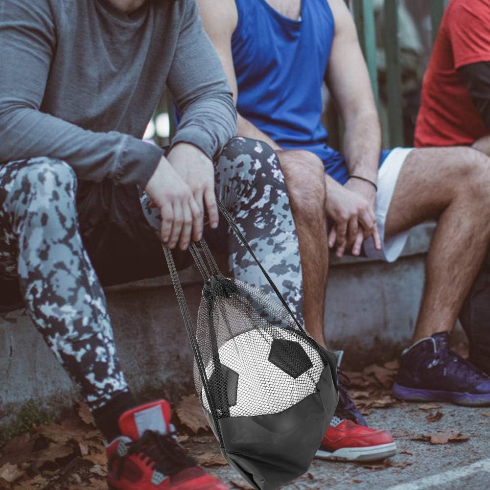 Heavy Duty Mesh Drawstring Bag for Soccer Ball, Oxford Cloth Sports Ball Storage Backpack Multifunction Gym Equipment Bags Volleyball Football — image 4