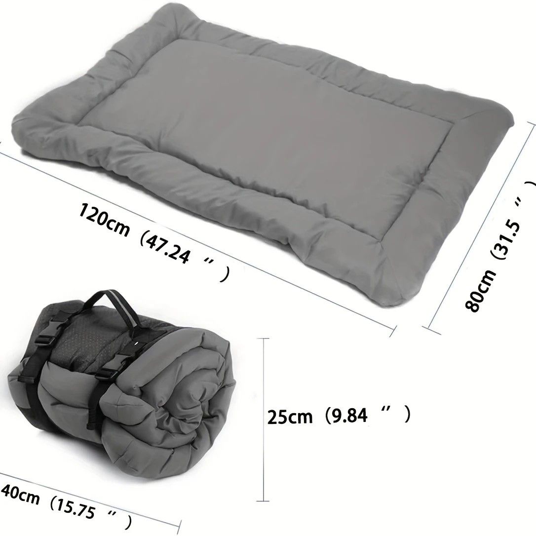 High-Quality Pet Portable Moisture-Proof Mattress, 120 × 80cm Large Size, Foldable for Storage, Wear-Resistant and Waterproof, All-Season Use, Suitable for