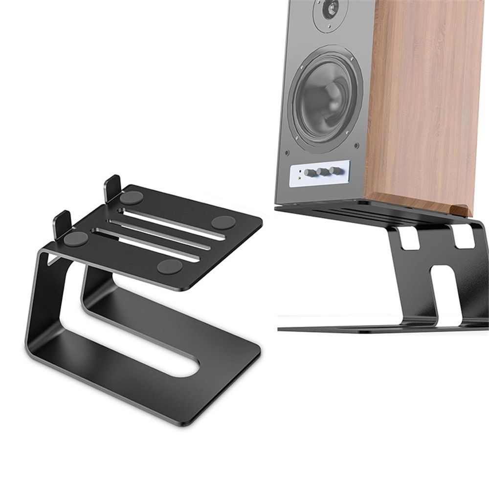 Desktop Speaker Stands with Vibration Absorption Pads, Metal Speaker Stands Pair Support Up to 10lbs,Bookshelf Speaker Stands for Better Audio Experience โ image 2