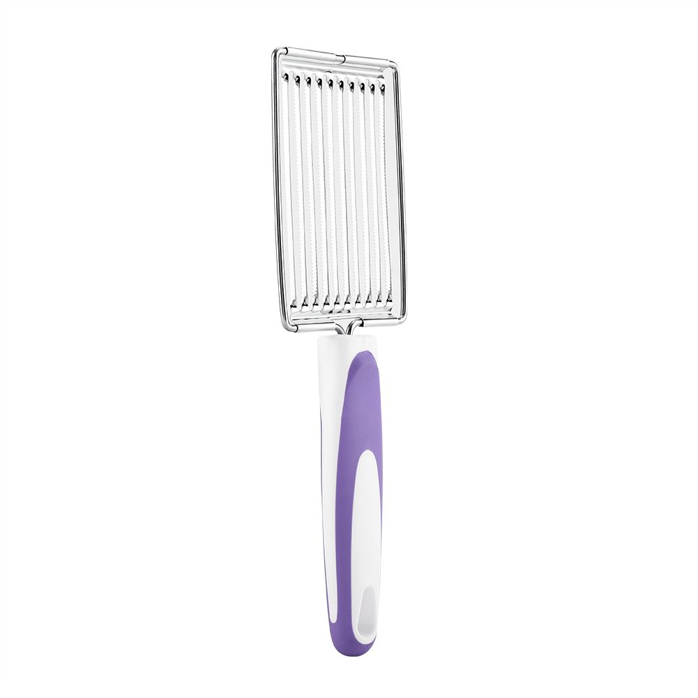 Stainless Steel Luncheon Meat Cutter Ham Fruit Tomato Kitchen Soft Food Cutting Tool (Purple) โ image 6